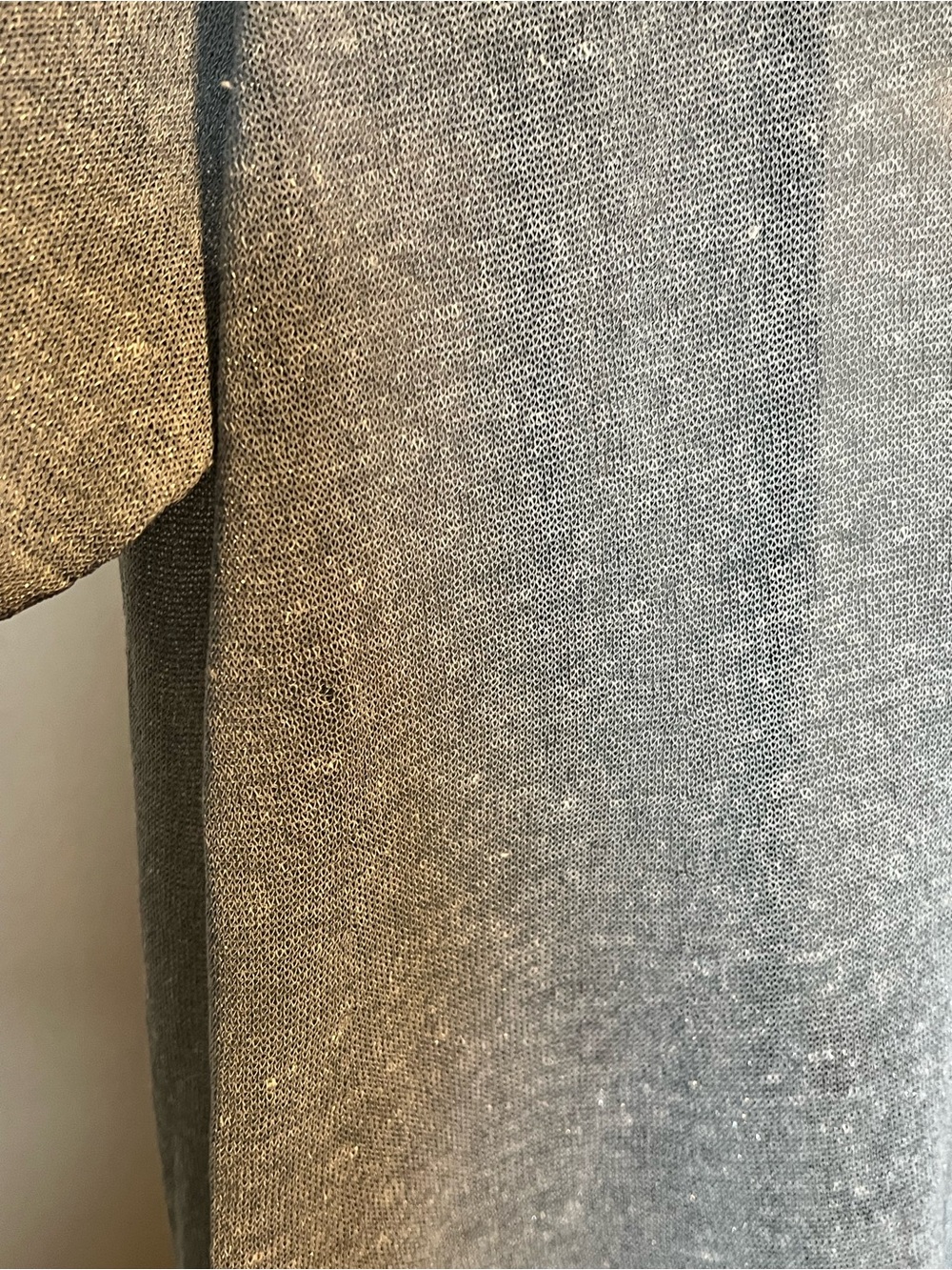 Eileen Fisher Open Front Summer Cardigan in Light Blue 58% Organic Line. - Picture 6 of 9